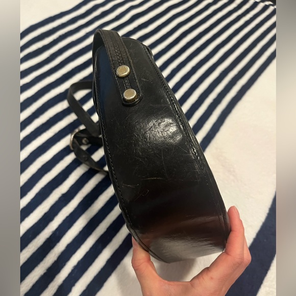 OROTON Australian Black Cowhide Genuine Leather Crossbody Bag - Picture 10 of 13